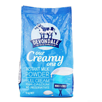 9300639602967 澳洲进口 德运成人奶粉 全脂袋装 1KG （加气柱）