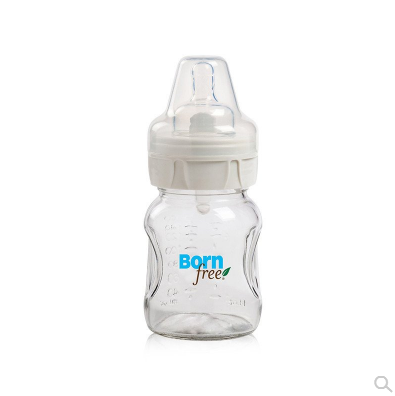 美国Born free 婴儿宽口玻璃防胀气奶瓶 5oz/160ml
