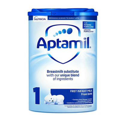 英国爱他美Aptamil婴幼儿配方奶粉 1段0-6个月 800g 适用1-2岁个