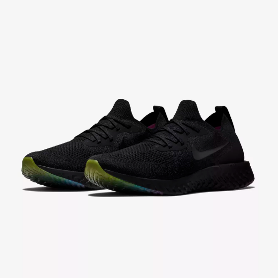 美国Nike耐克黑色编织泡棉跑步鞋-42.5码  