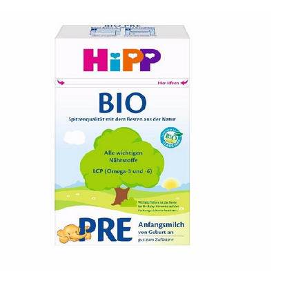 德国喜宝Hipp婴幼儿有机配方奶粉 Pre段 600g （0-3个月） 