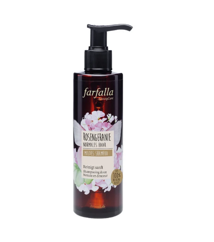 瑞士馥芳拉Farfalla玫瑰天竺葵温和洗发水200毫升